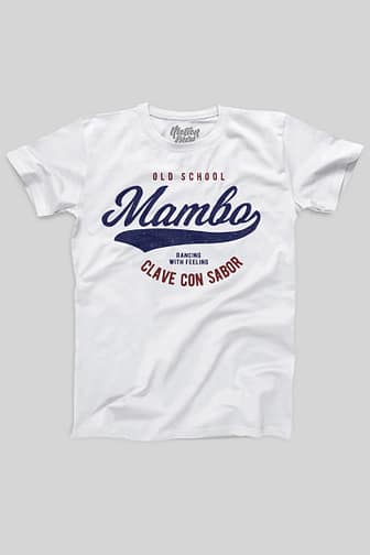 Mens T shirt Old School Mambo White Small FPO
