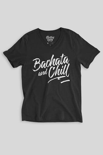 Mens T shirt FPO Bachata and Chill Black Front