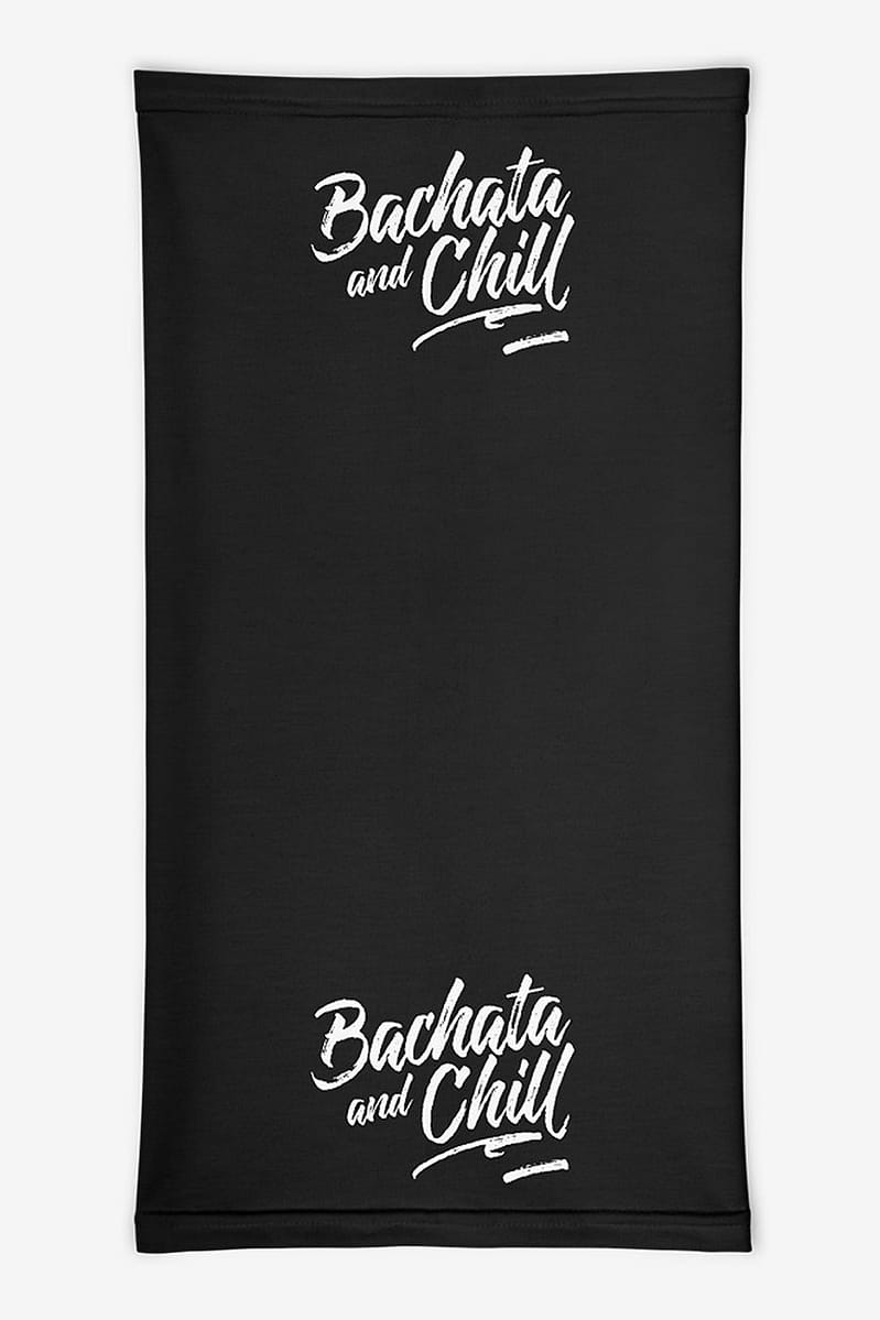 Neck Gaiters Bachata And Chill Black Product Front Flat