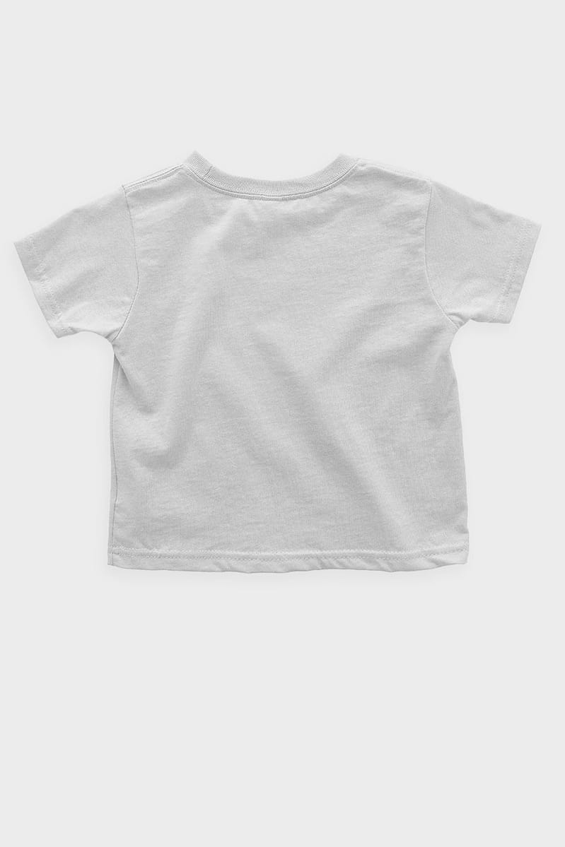 Kids and Baby Old School Mambo Short Sleeve Toddler Shirt White Back