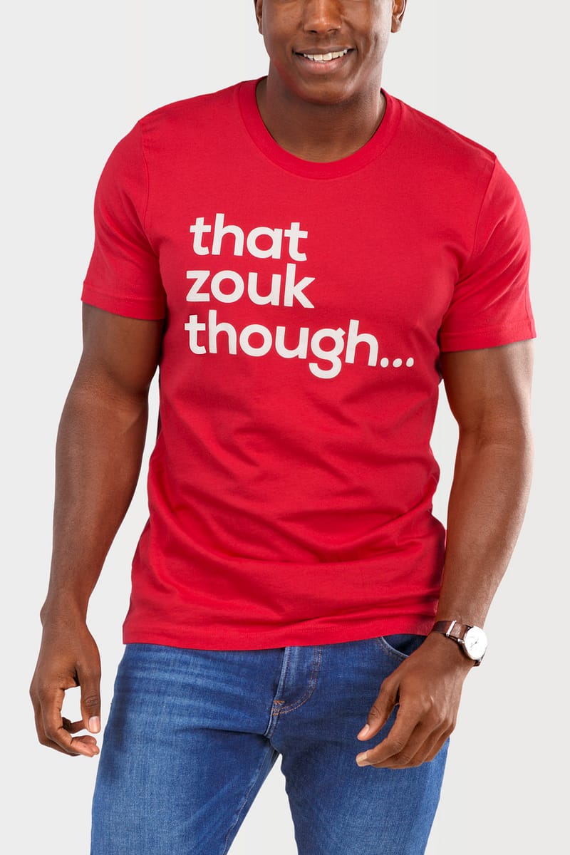 Mens T shirt That Zouk Though Red 5613 Part2