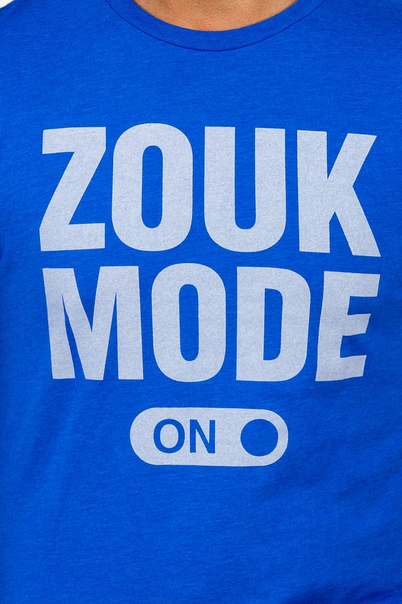 Mens T shirt Zouk Mode On Royal Blue 3726 Part1