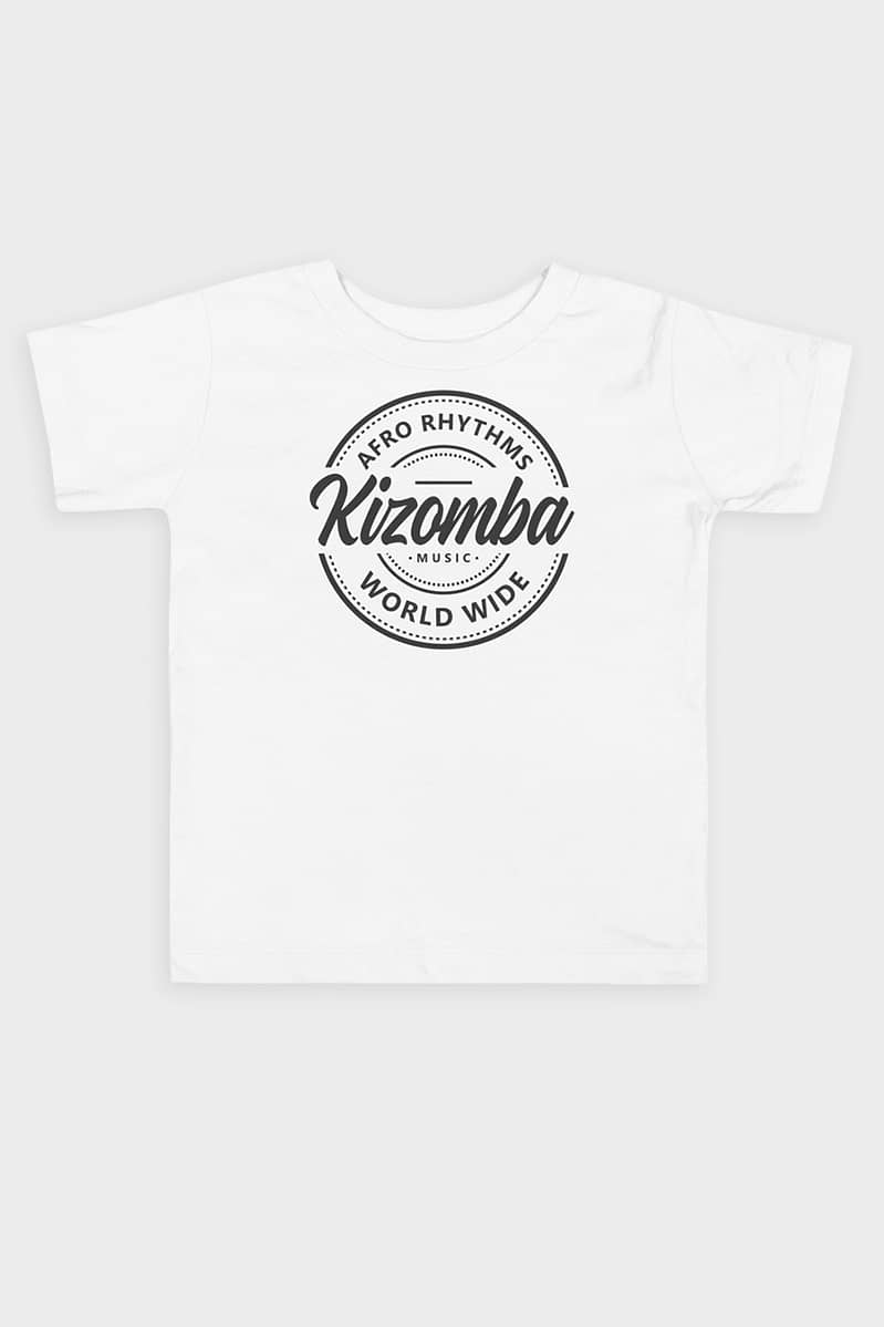 Toddler Kizomba Afro Rhythms Short SleeveT shirt White