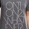 Womens T shirt Scoop Neck On1 On2 Whatever Grey 1736