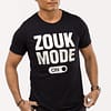 Mens T shirt Zouk Mode On Black 4095