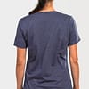 Womens T shirt V Neck Zouk Mode On Heather Navy Blue 2733