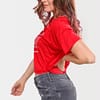 Womens Crop Top Zouk and Chill Red 0255