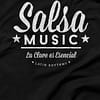 Mens T shirt Authentic Salsa Music Black Large FPO