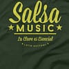 Mens T shirt Authentic Salsa Music Green Large FPO