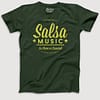 Mens T shirt Authentic Salsa Music Green Small FPO