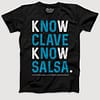 Mens T shirt Know Clave Know Salsa Black Small FPO