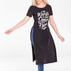 Womens Tunic The World Is Your Dance Floor Black 6524