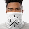Neck Gaiters Zouk X White Male1 Face Front