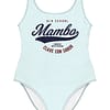 Swimsuit Old School Mambo Very Light Blue Product Front