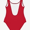 Swimsuit Salsa Music Red Product Back