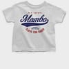 Kids and Baby Old School Mambo Short Sleeve Toddler Shirt White Front