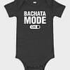 Kids and Baby Bachata Mode On Short Sleeve One Piece Dark Grey Heather