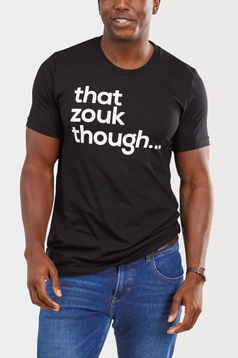 Mens T shirt That Zouk Though Black 5712 Part1