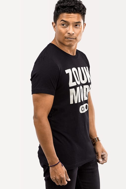 Mens T shirt Zouk Mode On Black 4144