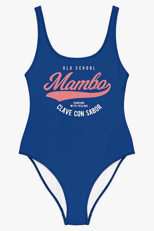 Swimsuit Old School Mambo Blue2 Product Front