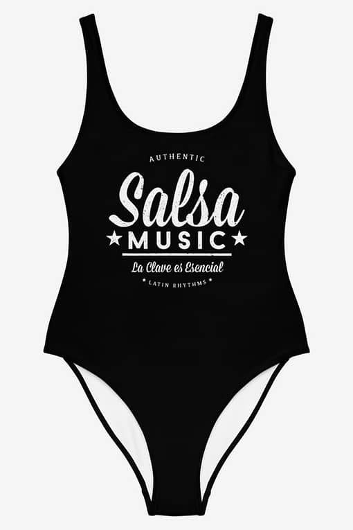 Swimsuit Salsa Music Black Product Front