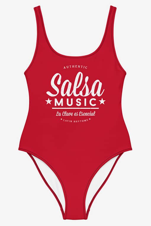 Swimsuit Salsa Music Red Product Front