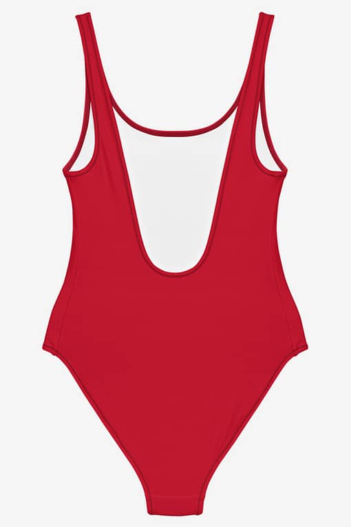 Swimsuit The World Is Your Dance Floor Red Product Back