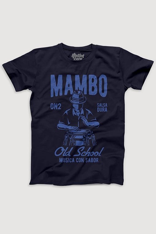 Mens T shirt Mambo Conga Navy Blue Small FPO