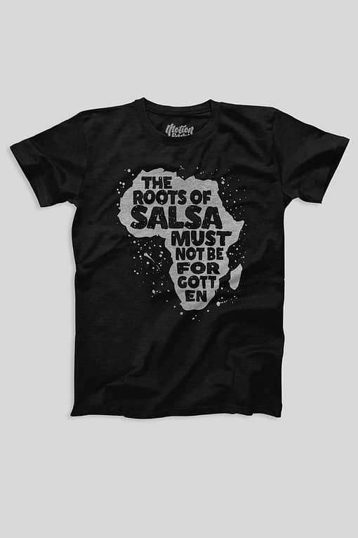 Mens T shirt FPO The Roots Of Salsal Black Front