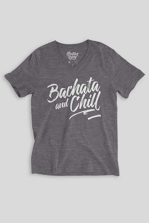 Mens T shirt FPO Bachata and Chill Grey Front