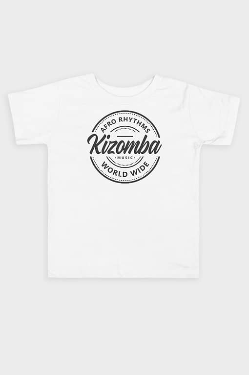 Toddler Kizomba Afro Rhythms Short SleeveT shirt White