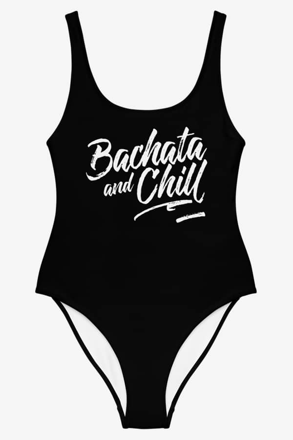 Swimsuit Bachata And Chill Black Product Front