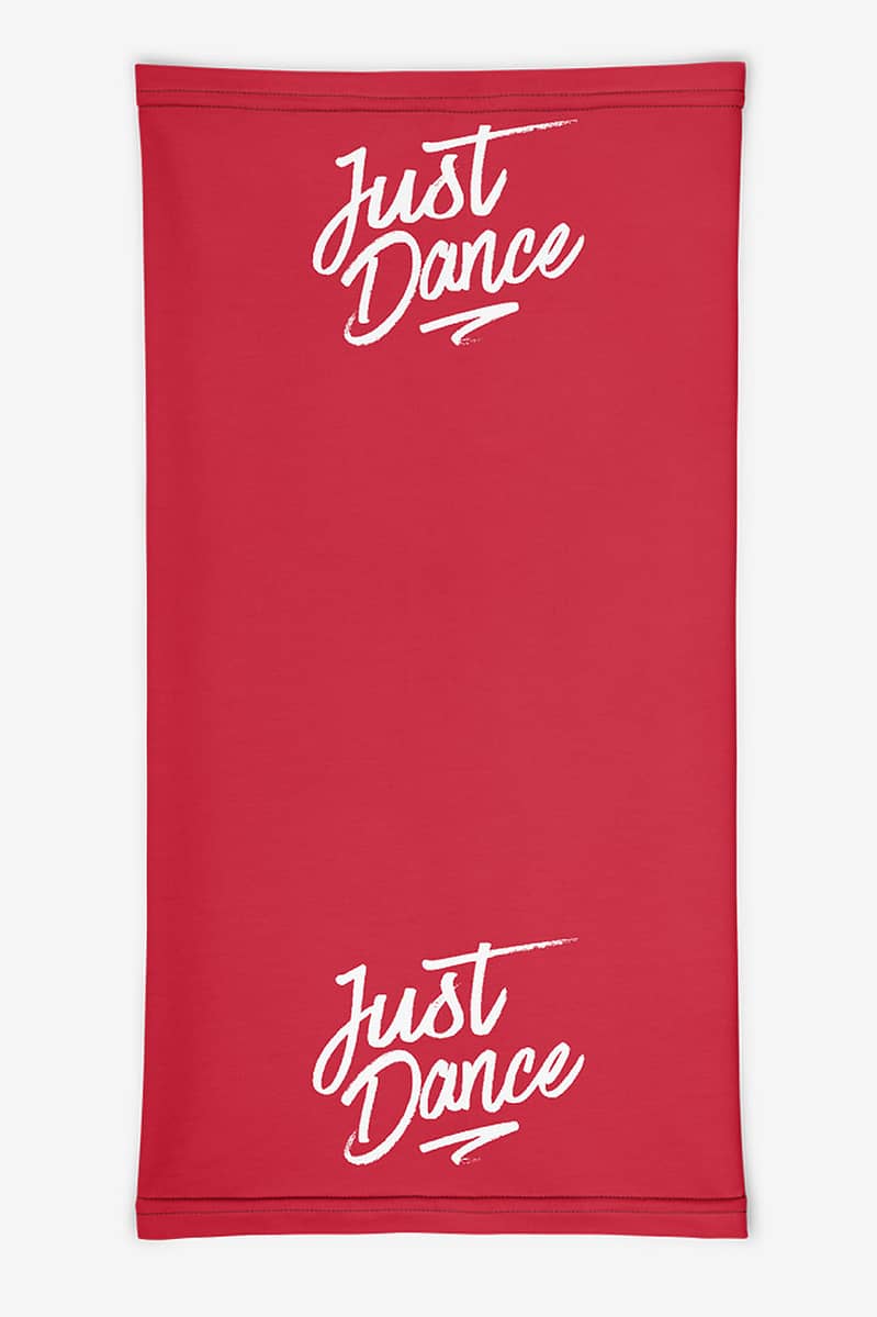 Neck Gaiters Just Dance Red Product Front Flat