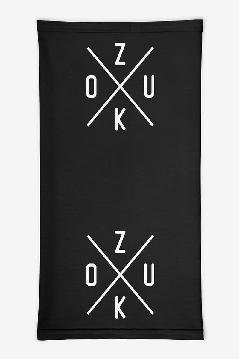 Neck Gaiters Zouk X Black Product Front Flat