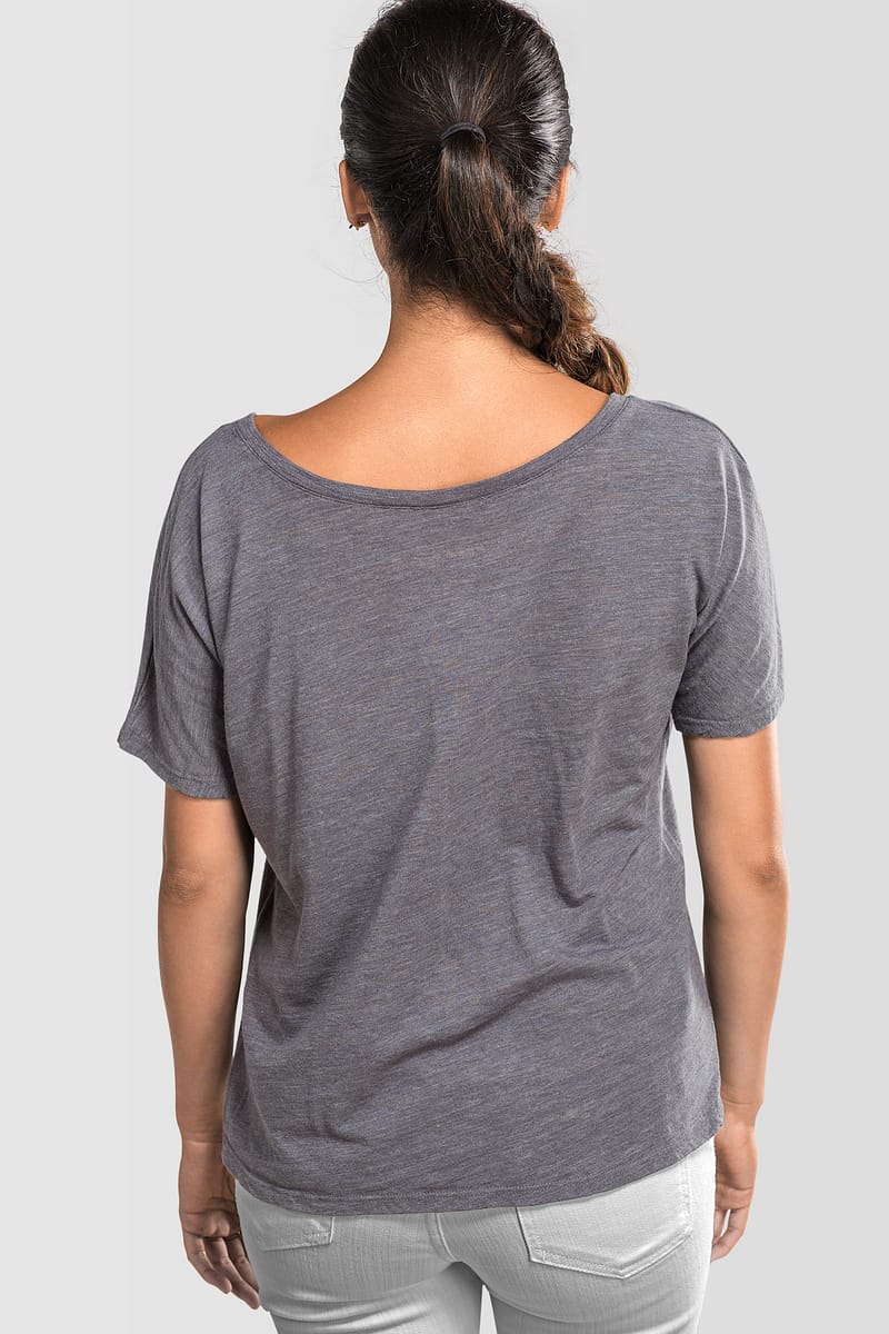 Womens T shirt Scoop Neck On1 On2 Whatever Grey 1714