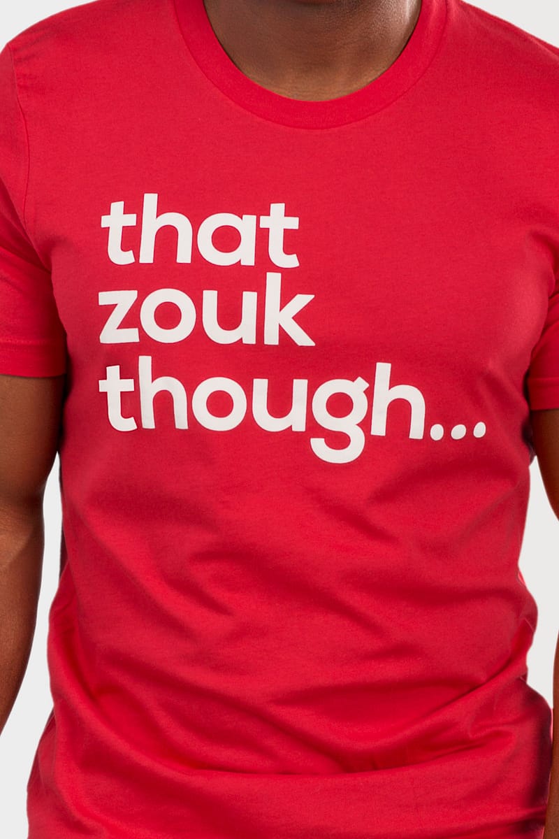 Mens T shirt That Zouk Though Red 5613 Part1