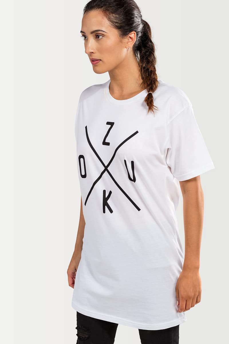 Womens T shirt Zouk X White 2947