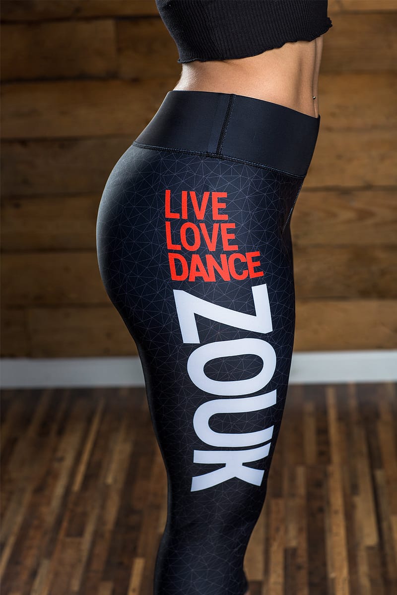 Womens Leggings Live Love Dance Zouk 9927